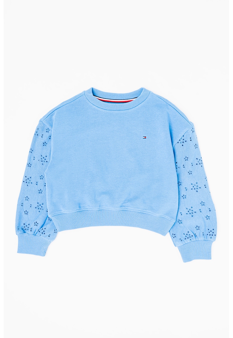 Bluza de trening din amestec de bumbac cu detalii perforate