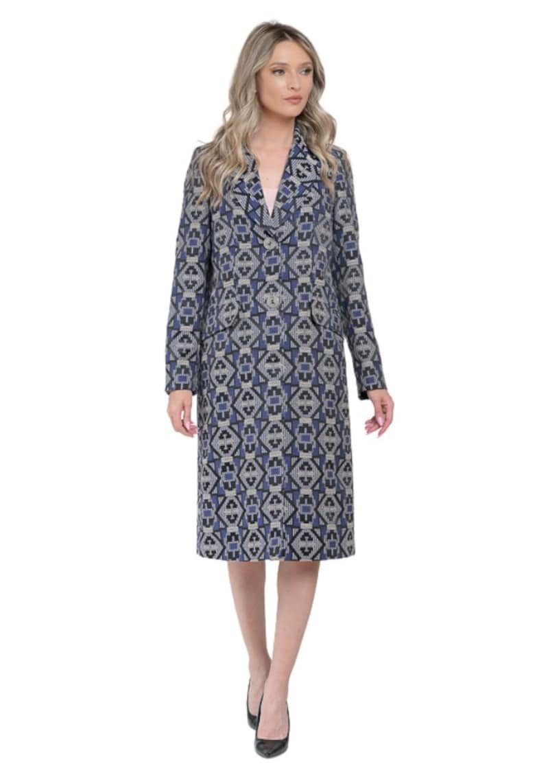 Trench dama elegant imprimat