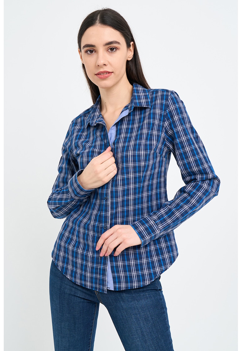 Camasa cambrata cu model in carouri