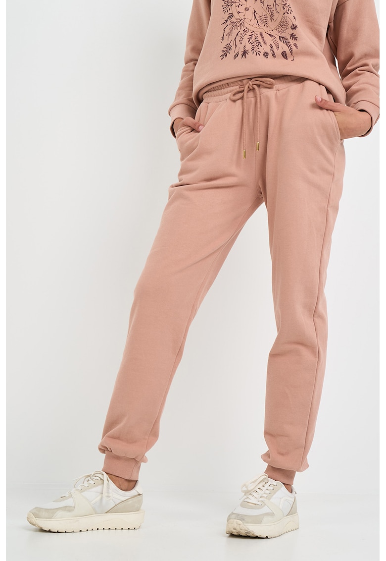 Pantaloni de trening relaxed fit cu talie ajustabila