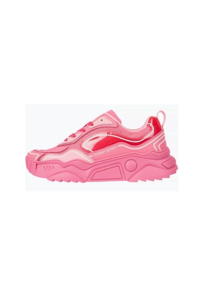 Pantofi sport  Tjw Chunky Runner - monocolor - roz - piele naturala