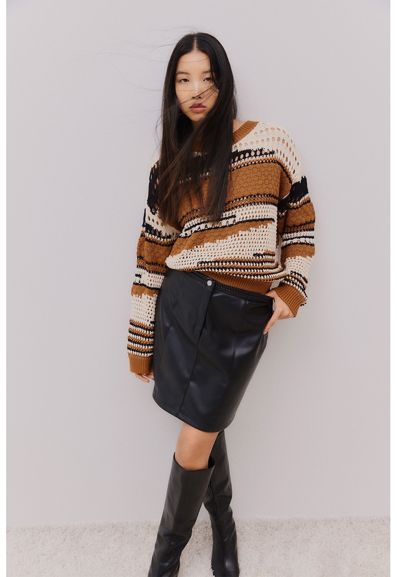 Fusta mini din piele ecologica