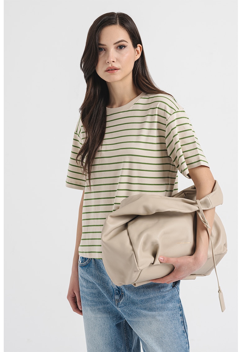 Tricou de bumbac cu model in dungi Siny