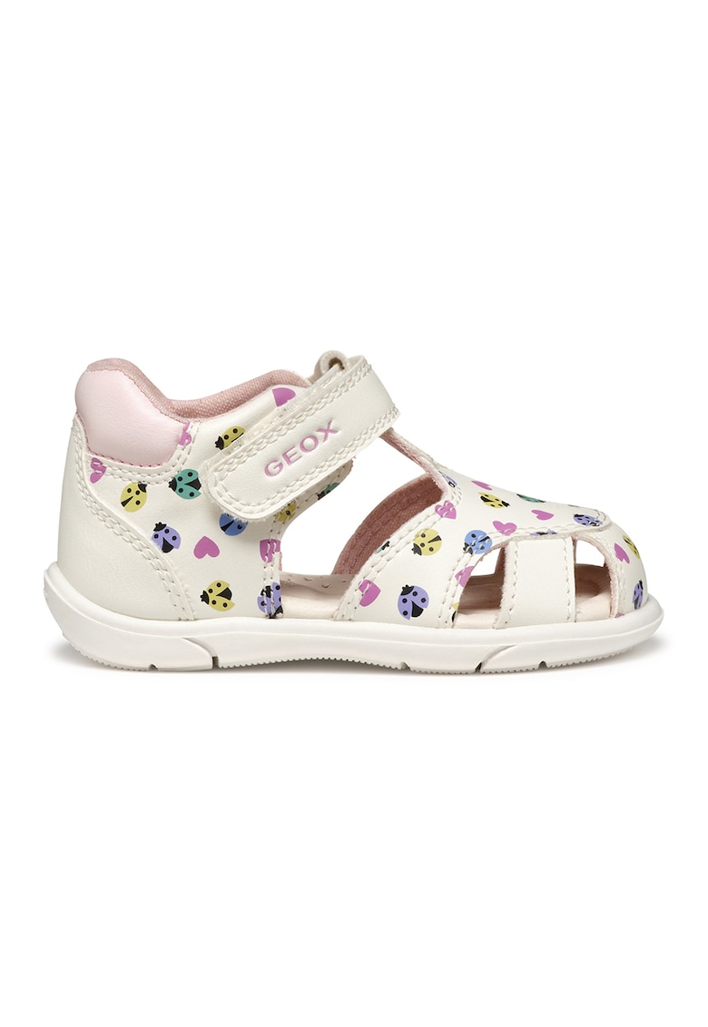 Sandale cu velcro de piele ecologica cu model