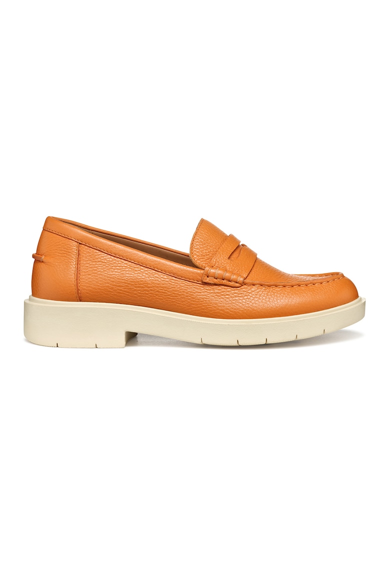 Pantofi loafer uni de piele