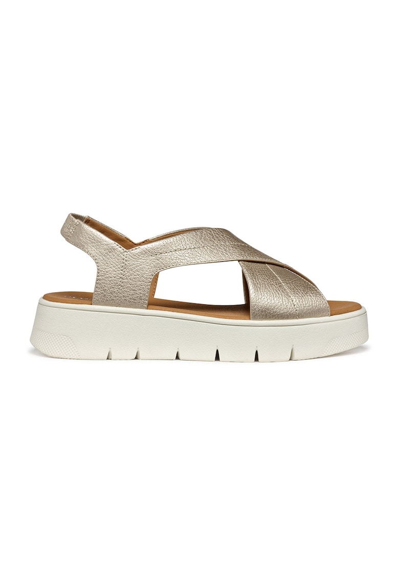 Sandale din piele ecologica cu talpa cu platforma