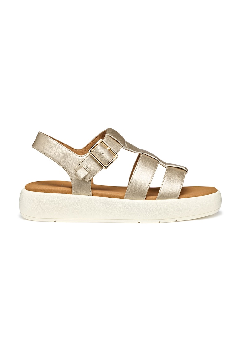 Sandale gladiator joase din piele ecologica cu talpa cu platforma