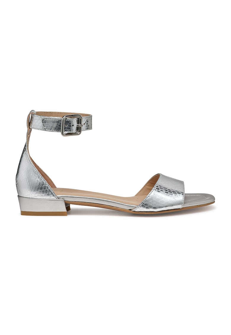 Sandale din piele cu bareta pe glezna