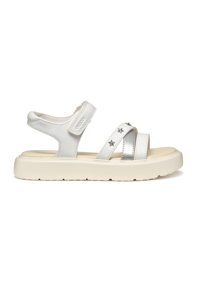 Sandale de piele ecologica cu velcro