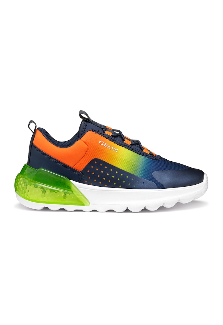Pantofi sport slip-on cu LED-uri - Galben pal/Portocaliu mandarina/Alb optic