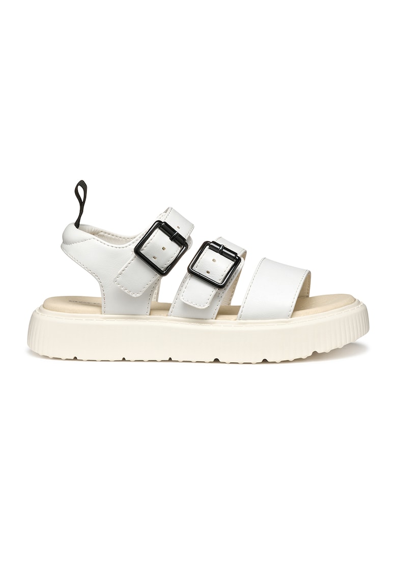 Sandale de piele ecologica cu catarama