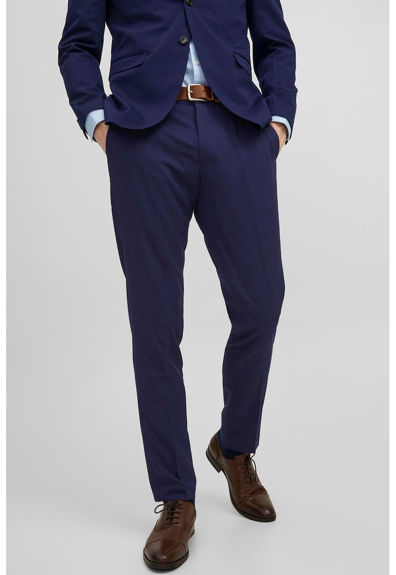 Pantaloni eleganti super slim fit - Albastru indigo