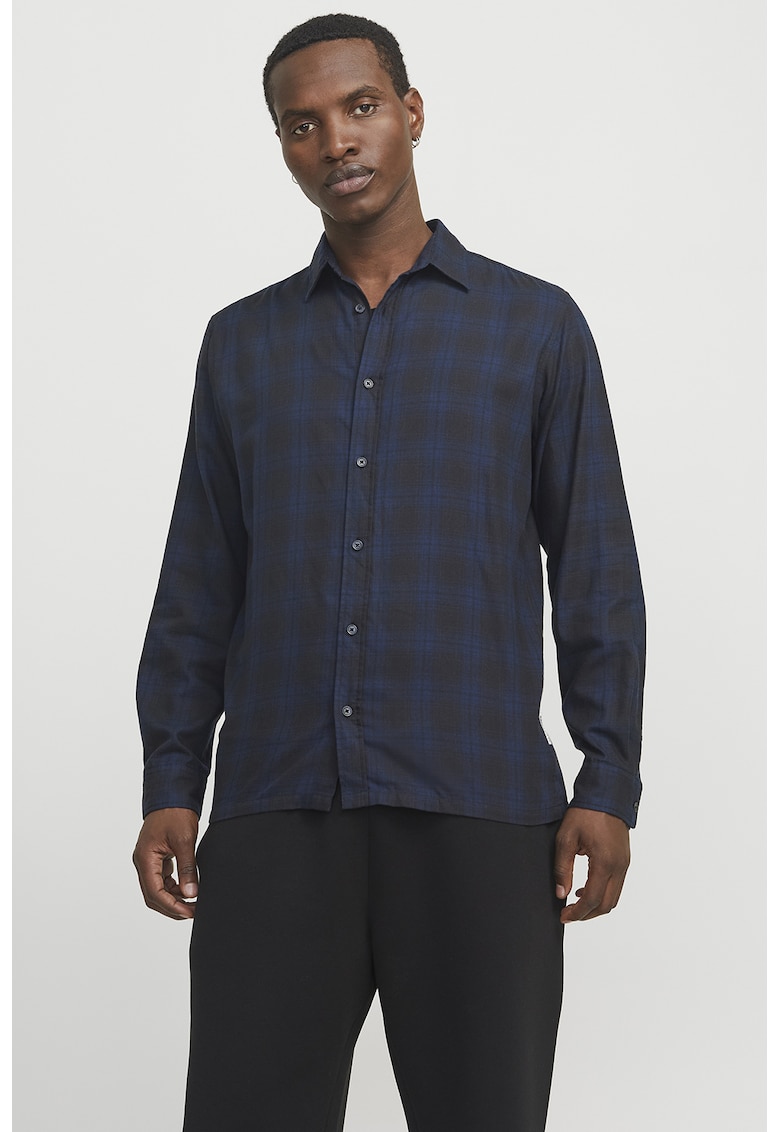 Camasa din amestec de bumbac cu model in carouri