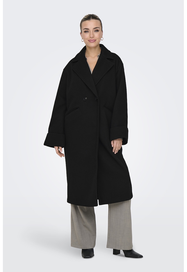 Paton din amestec de lana cu revere decupate Freja