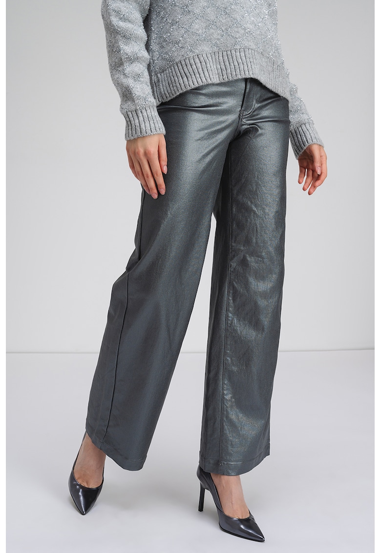 Pantaloni peliculizati cu croiala evazata Thunder