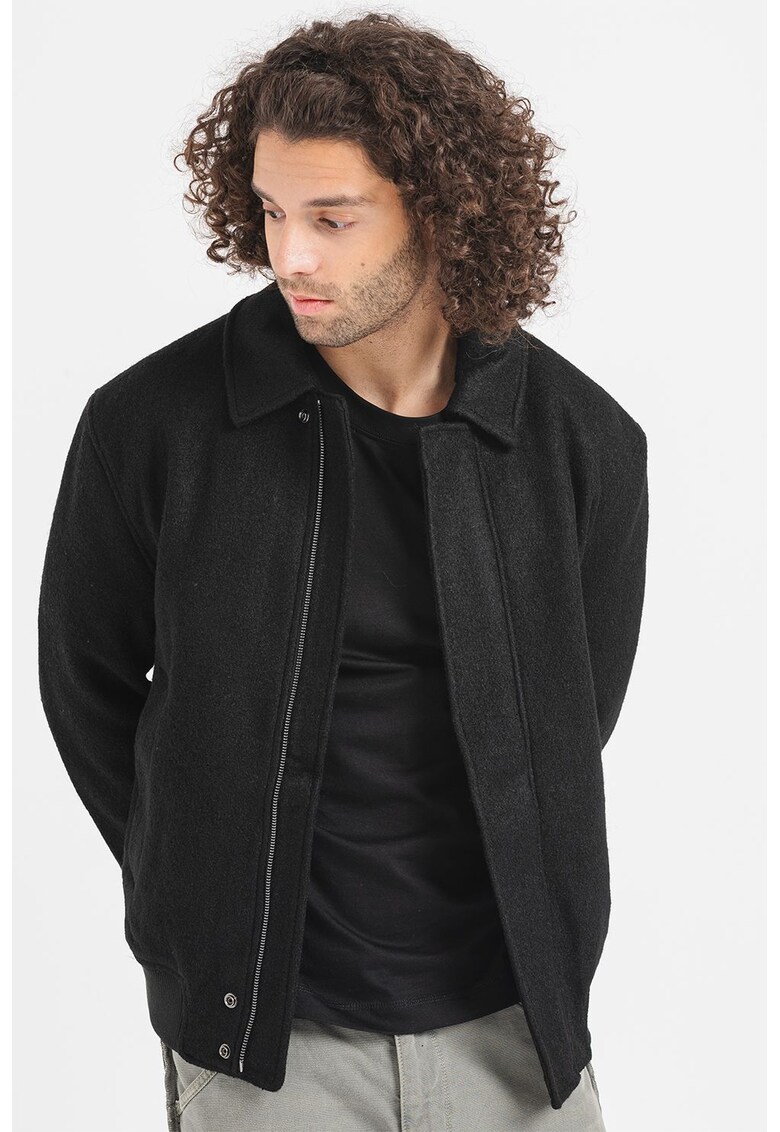 Jacheta bomber din amestec de lana Onswayne - Negru