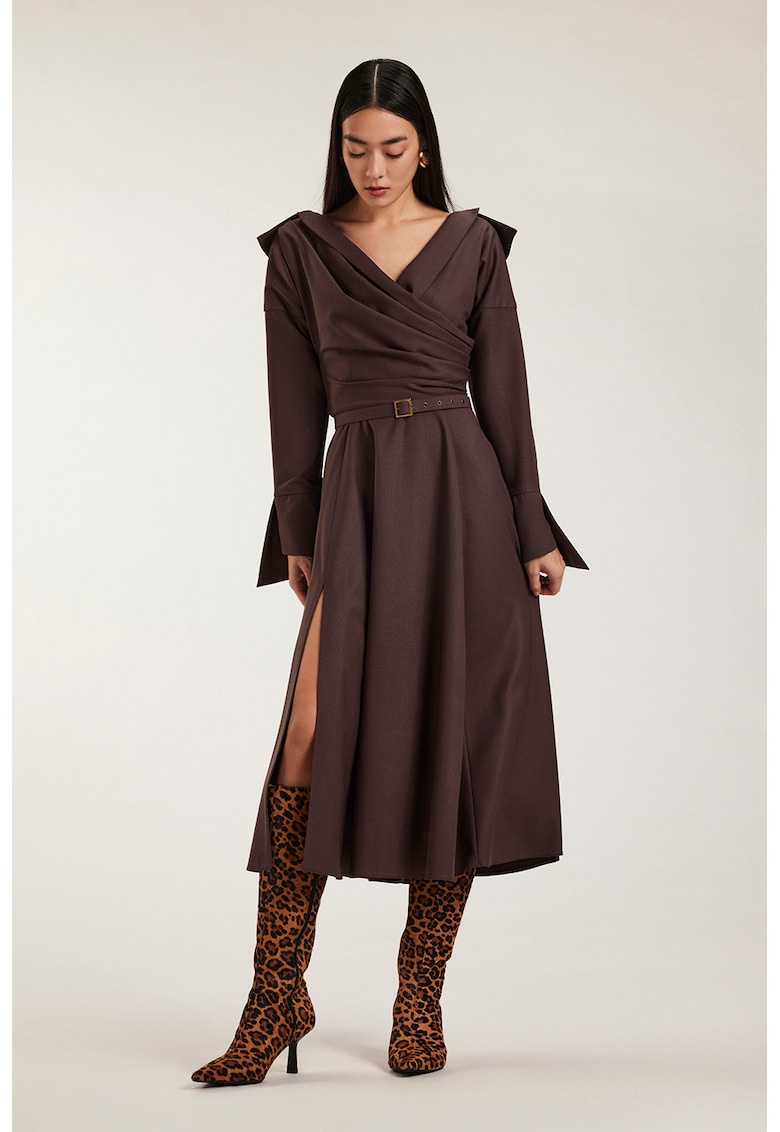Rochie midi cu slit Asana Rochie midi cu slit Asana