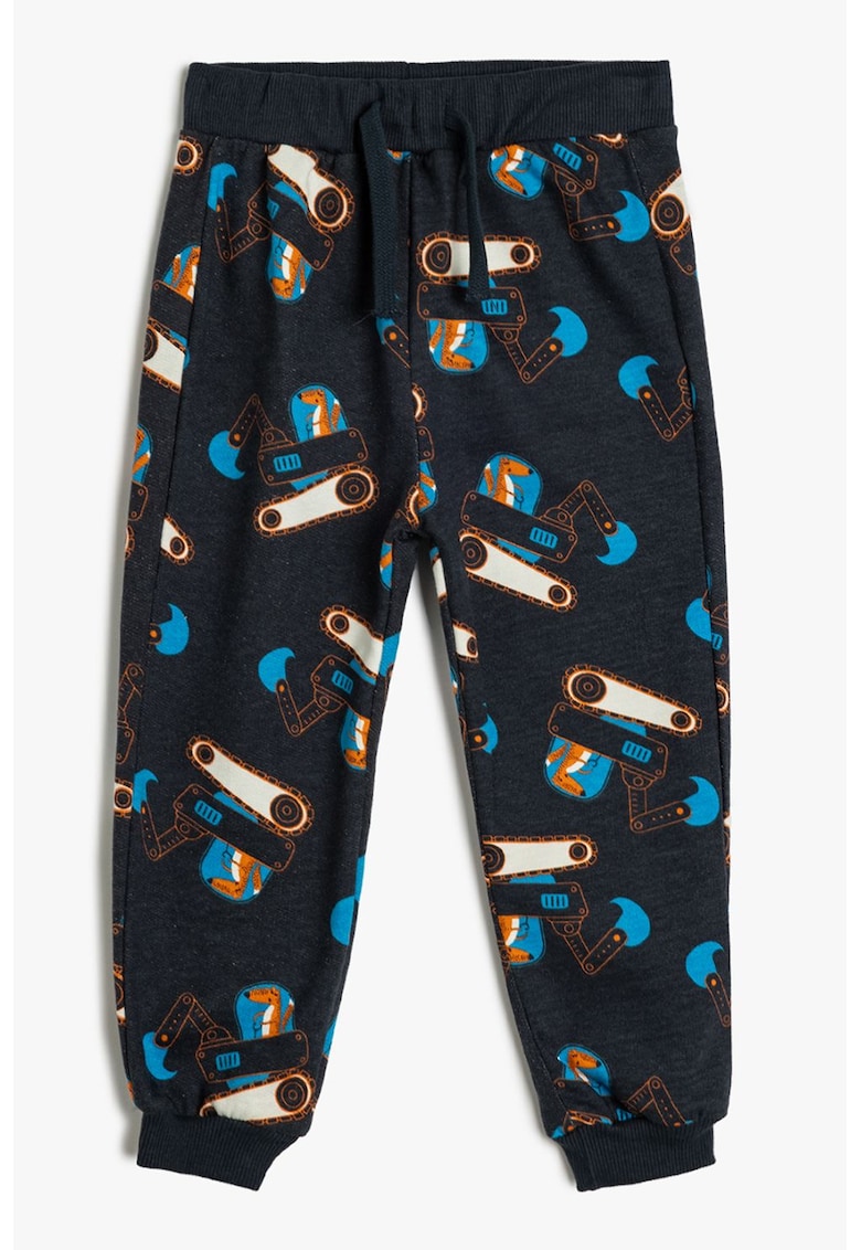 Pantaloni din bumbac cu design grafic