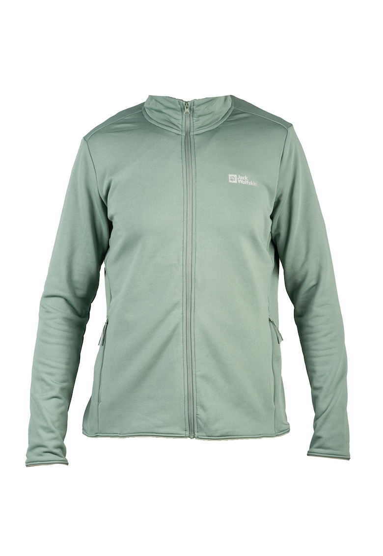 Jack Wolfskin Bluza sport din fleece - Pack and Go FZ W 1710681 - Verde