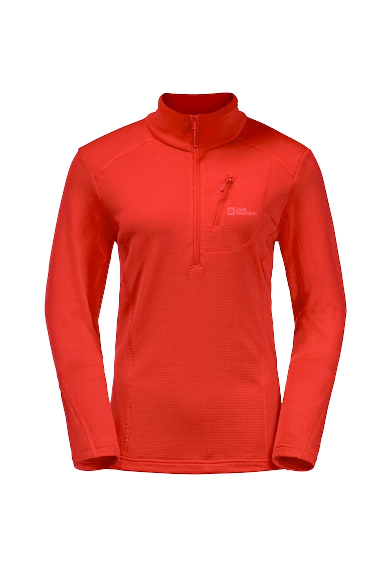 Jack Wolfskin Bluza sport din fleece - Kolbenberg HZ W 1710791 - Portocaliu