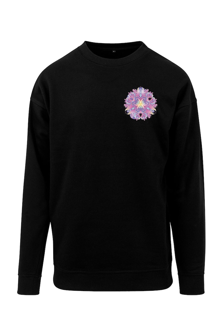 Bluza de trening cu imprimeu grafic - Negru/Lila