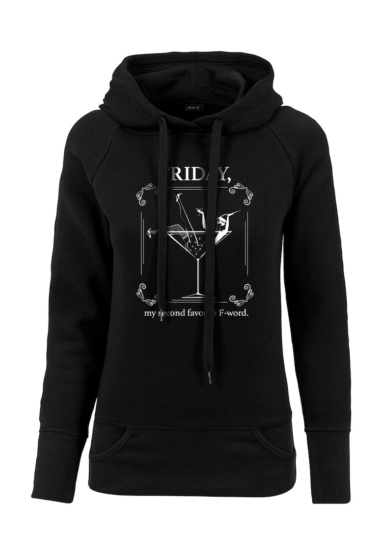 Hanorac cu model grafic si buzunare