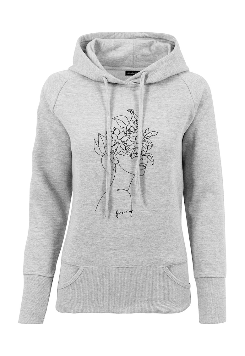 Hanorac cu imprimeu si maneci raglan