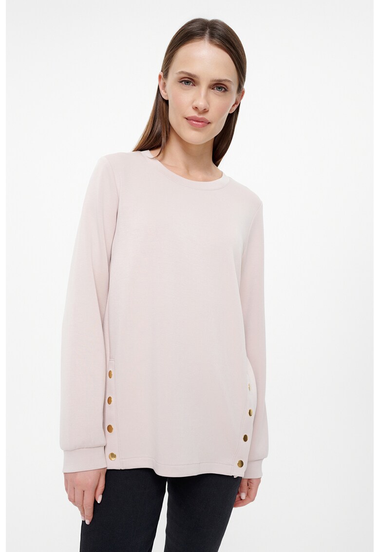 Buza de trening cu slituri cu capse