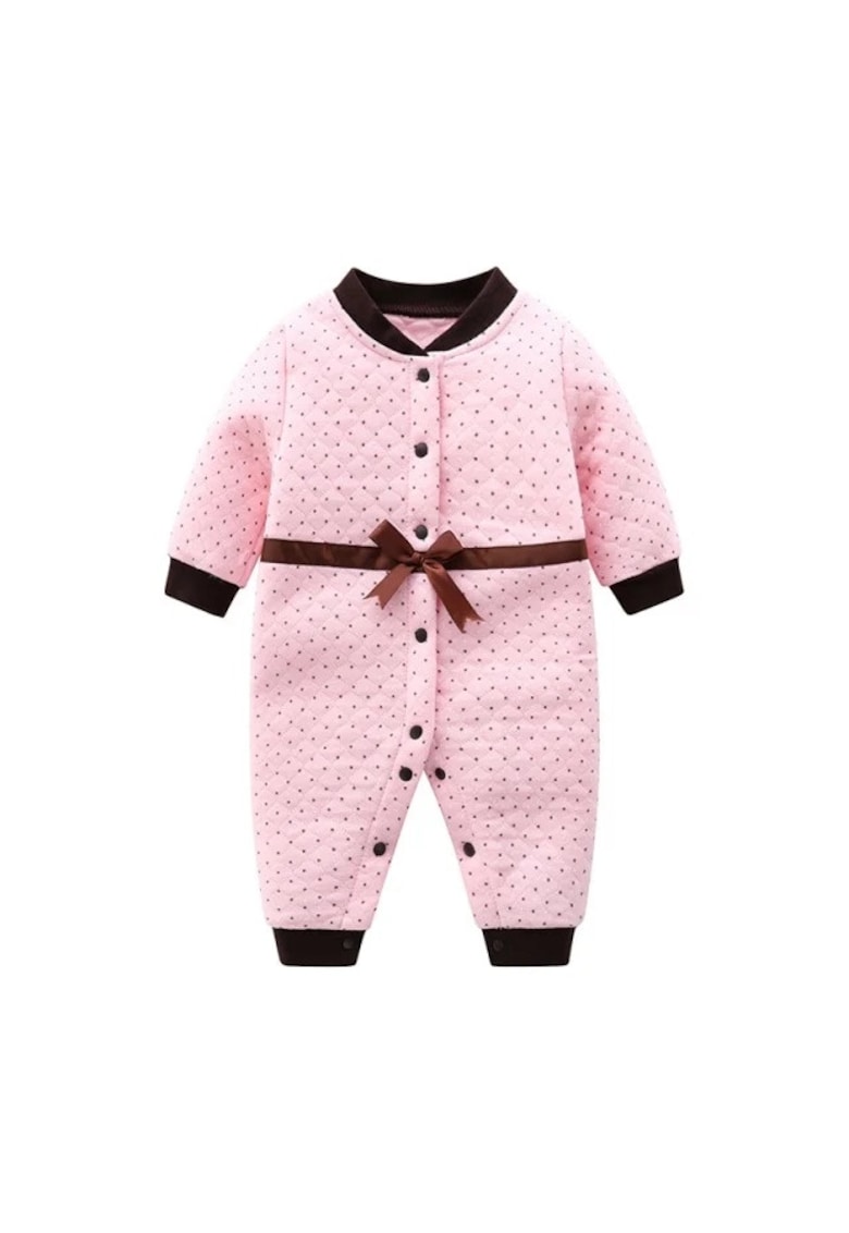 Salopeta Buline - Casual - Fete - Maneca lunga - Roz - Maro