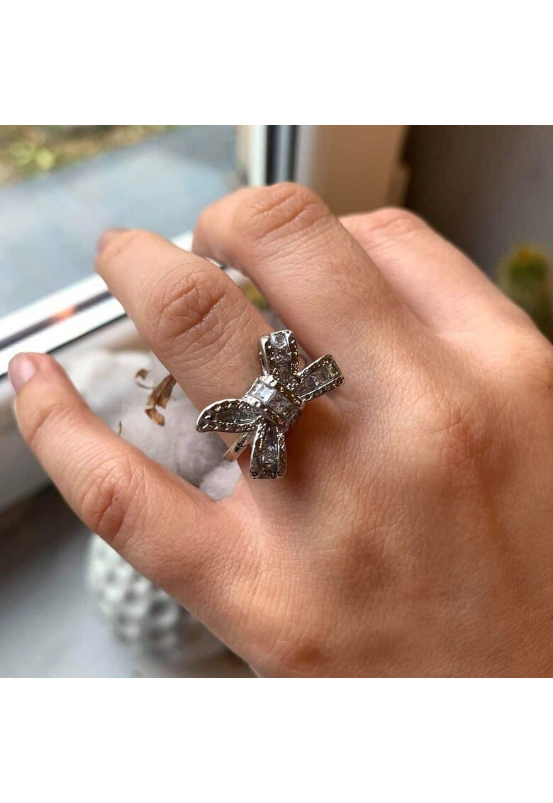 Inel funda Jillianne - Argintiu - Aliaj metalic