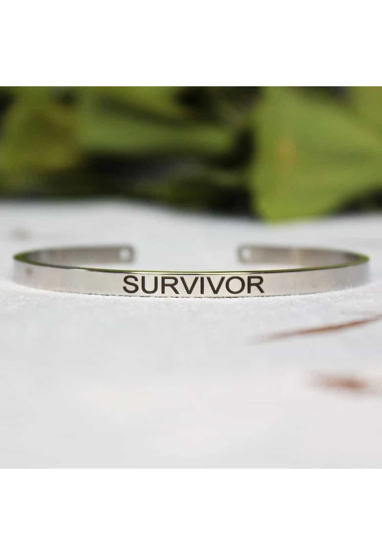 Bratara ajustabila - argintie - gravata Survivor P4 - Bratara ajustabila - argintie - gravata Survivor P4 -