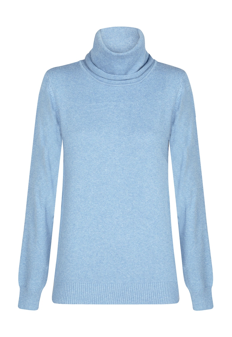 Pulover din bumbac cu guler inalt