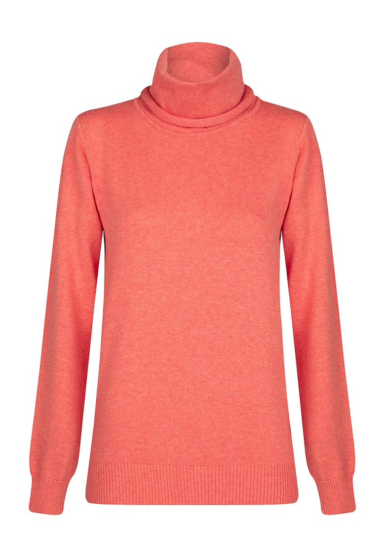 Pulover din bumbac cu guler inalt