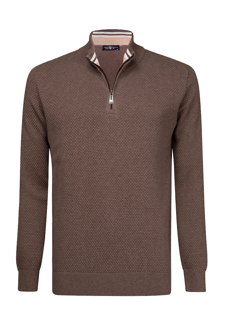 Pulover cu fenta cu fermoar