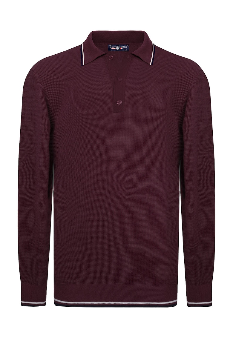 Pulover polo cu model uni