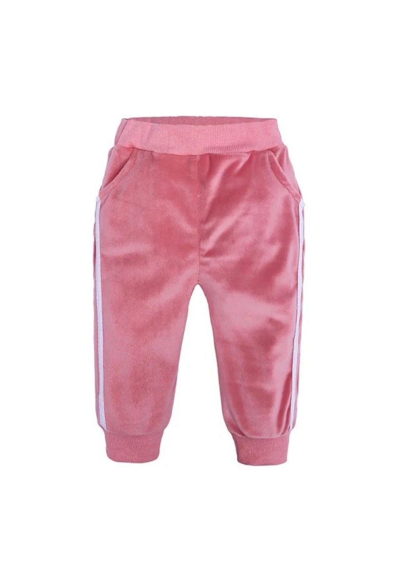 Pantaloni Din Catifea - Uni - Casual - Fete - Roz