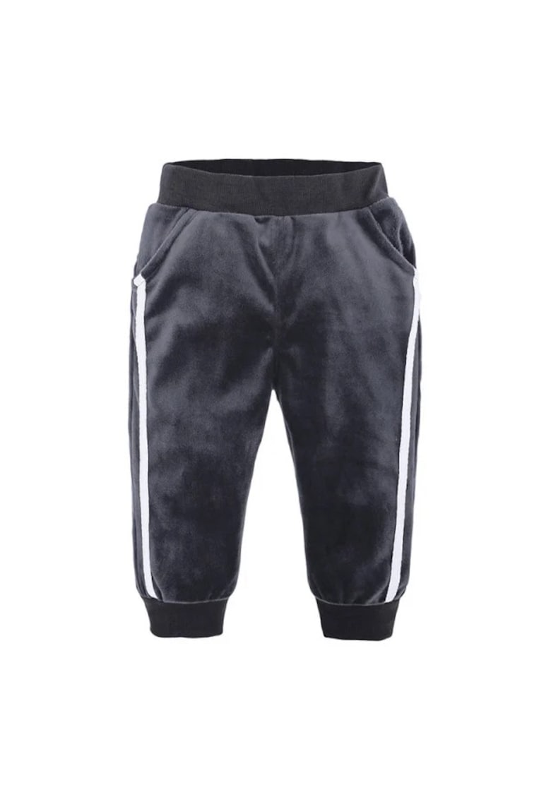 Pantaloni Din Catifea - Casual - Baieti - Fete - Gri petrol