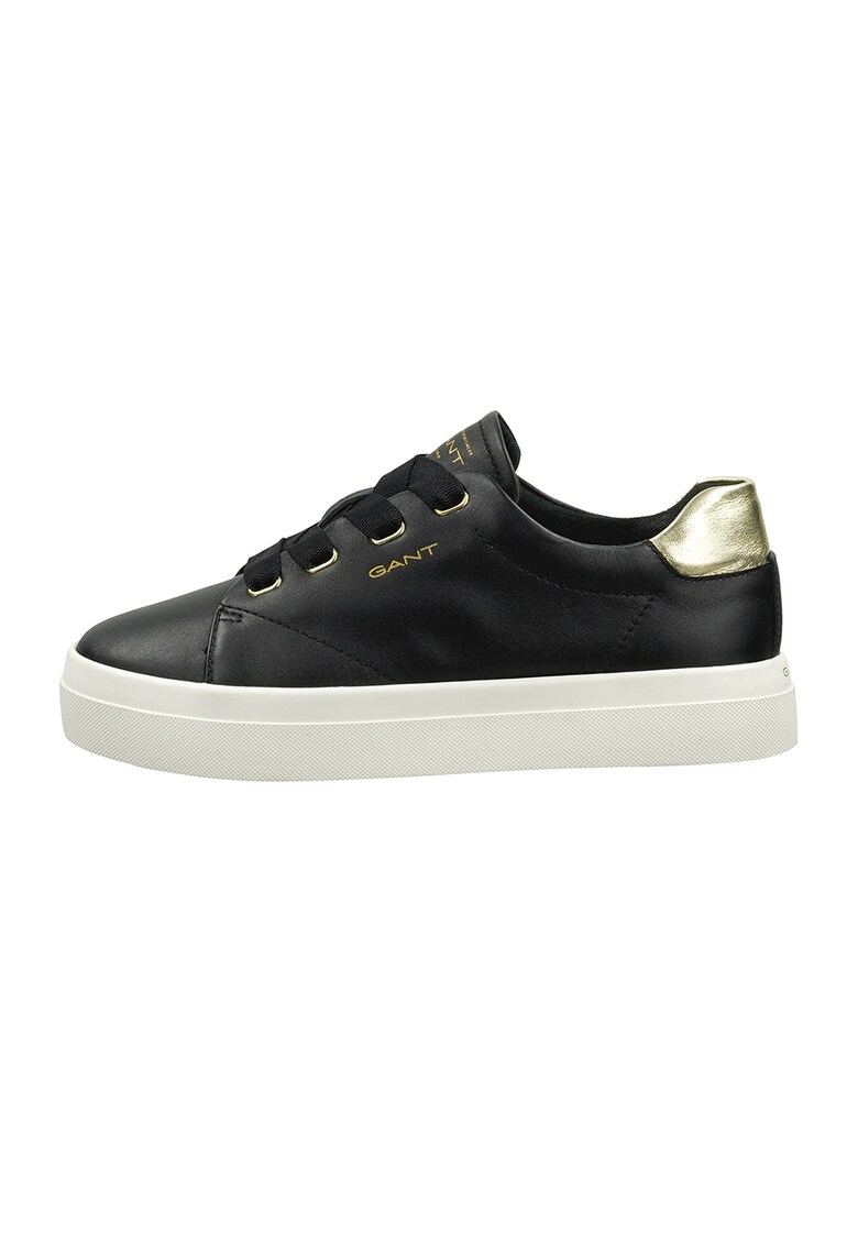 Pantofi sport de piele Avona - Auriu/Negru