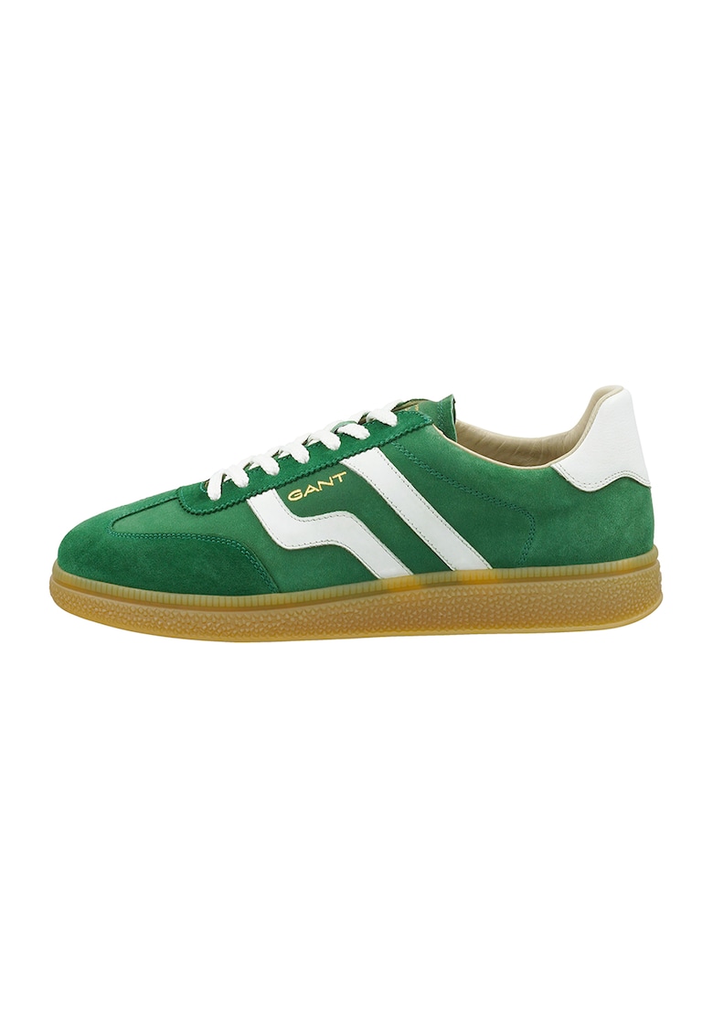 Pantofi sport de piele intoarsa cu garnituri sintetice Cuzmo - Verde