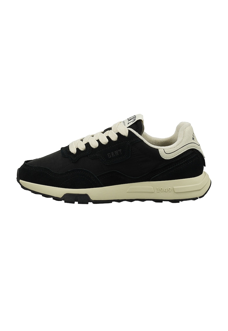 Pantofi sport cu insertii de piele intoarsa Youtron - Negru