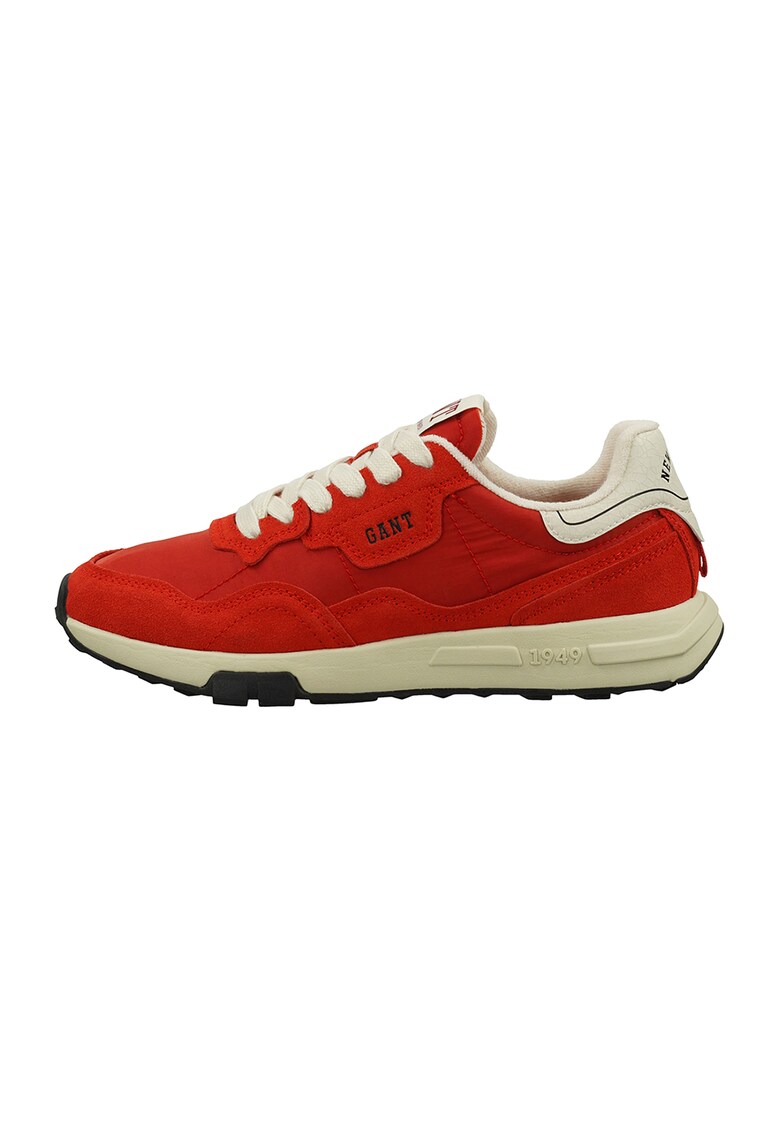 Pantofi sport cu insertii de piele intoarsa Youtron - Rosu