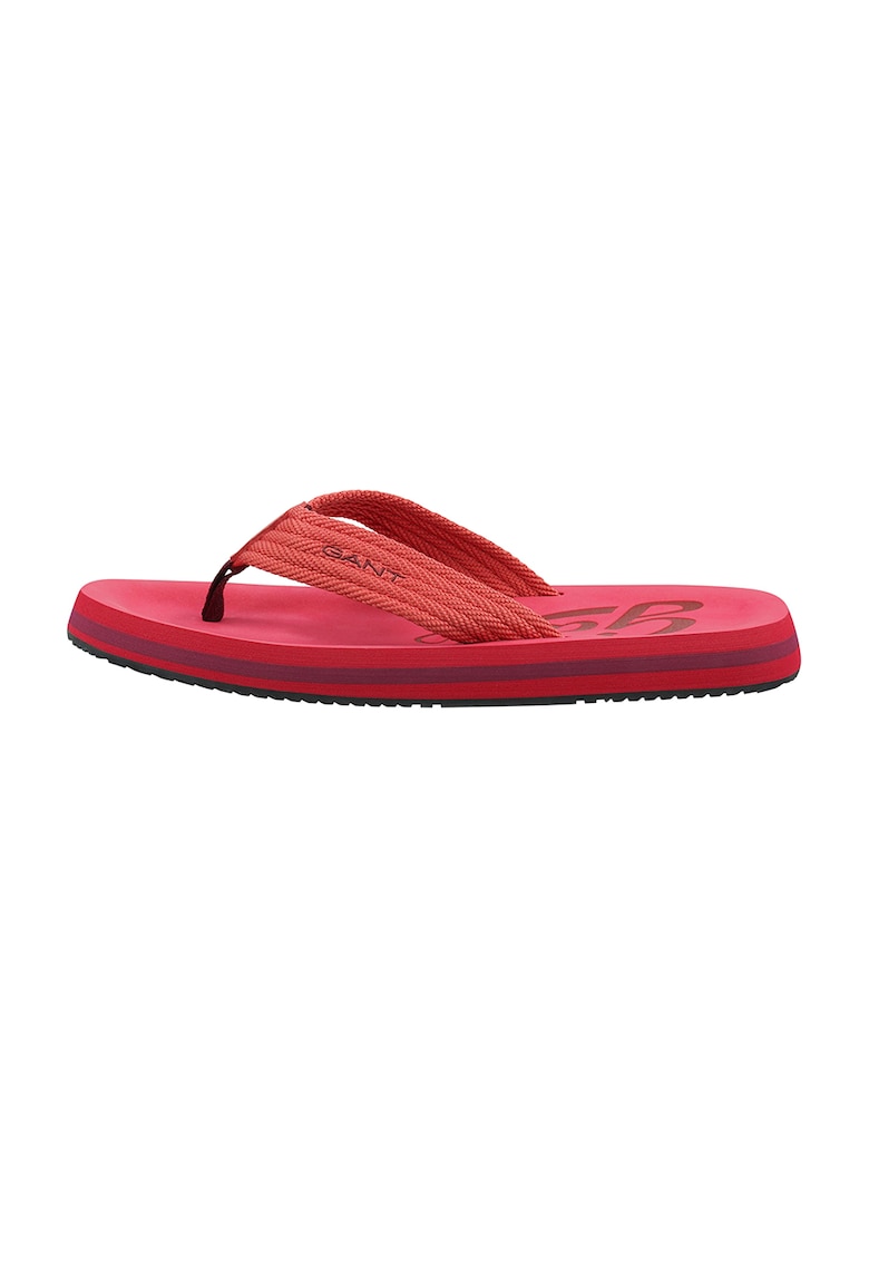 Papuci flip-flop cu garnituri tricotate Brodale