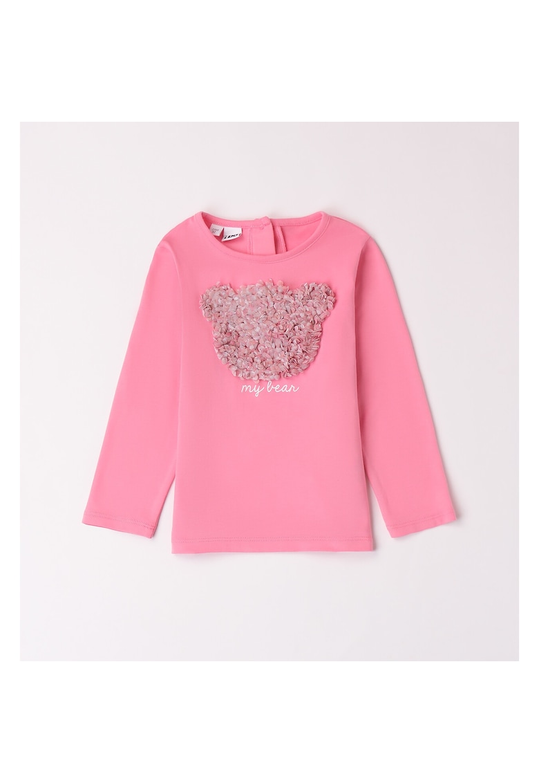 Bluza cu imprimeu in relief pentru fete - 4.A585