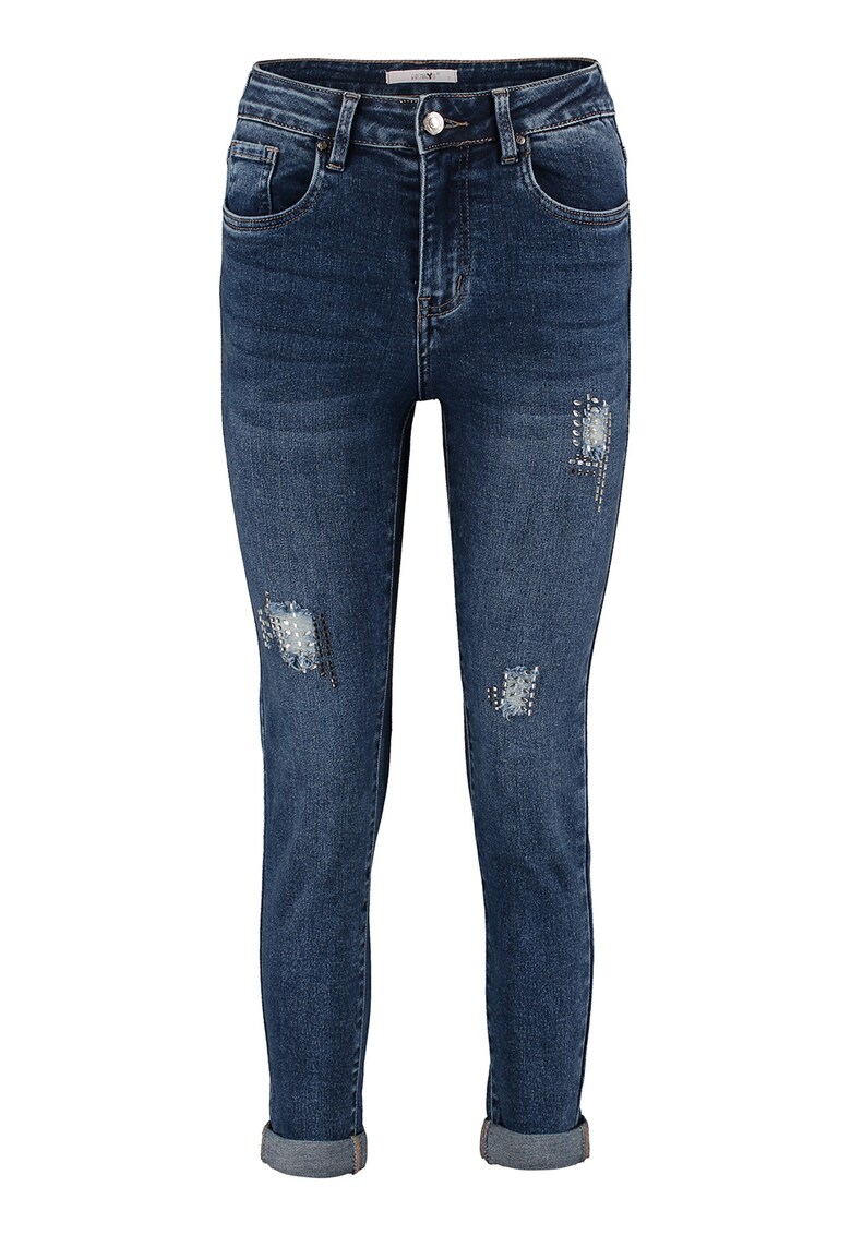 Blugi cu detalii cu aspect deteriorat