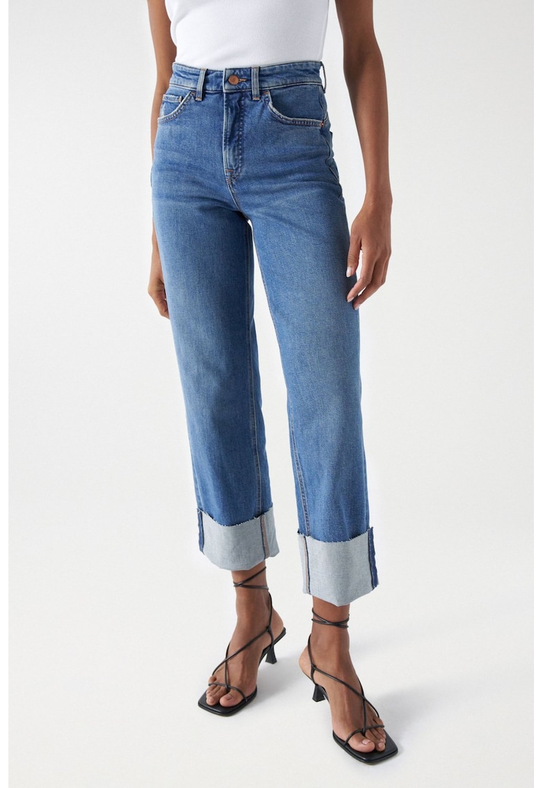 Blugi drepti cu technologie Push In Faith Blugi drepti cu technologie Push In Faith