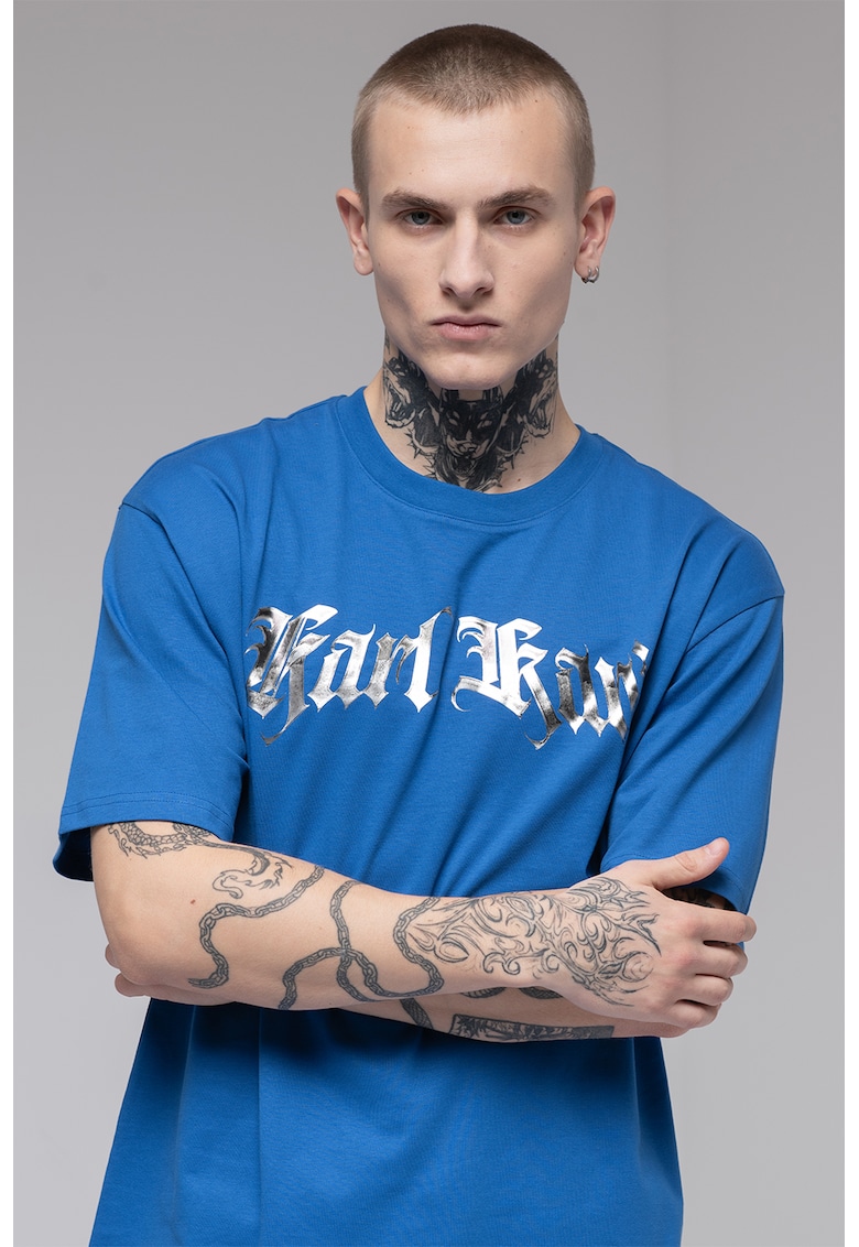 Tricou de bumbac organic cu imprimeu logo