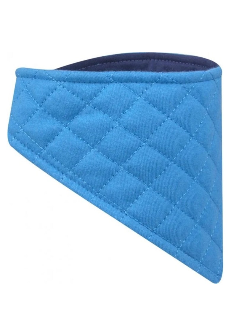 Fular Tip Guler - Vatuit - Pentru Copii - Cu Doua Fete - Bumbac - Baieti - Albastru - Bleumarin