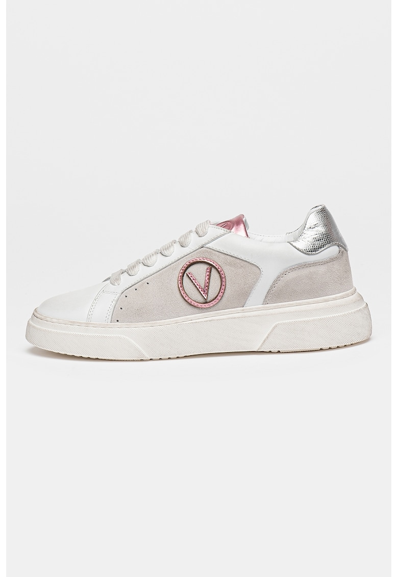 Pantofi sport din piele cu detaliu logo