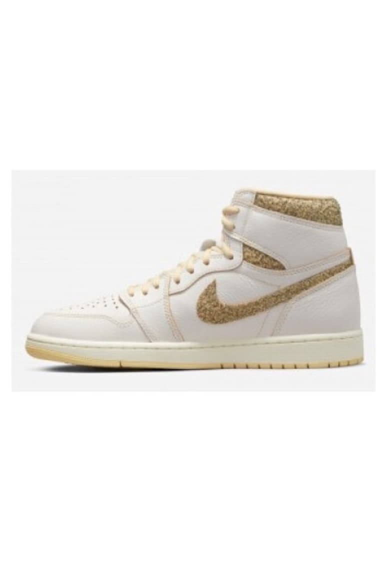 Pantofi sport unisex din piele naturala si textil Jordan 1 High ""Vibration Of Naija""