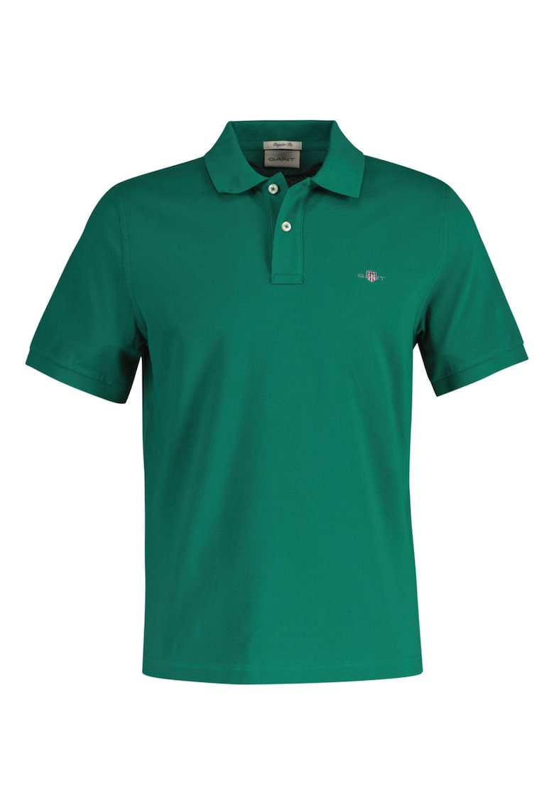 Tricou polo din bumbac pique Shield